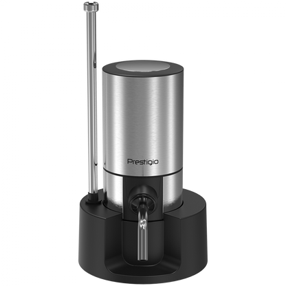 Aerator do wina PRESTIGIO, zestaw, srebrny