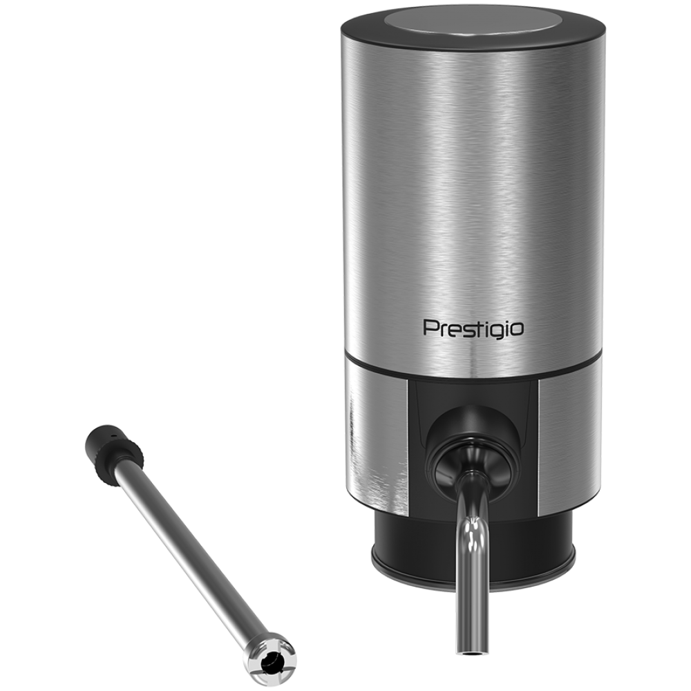 Aerator do wina PRESTIGIO, zestaw, srebrny