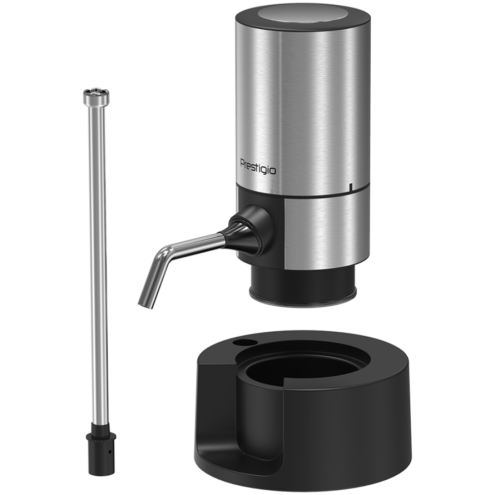 Aerator do wina PRESTIGIO, zestaw, srebrny
