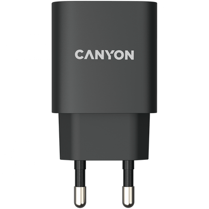 Canyon H-20-02 20W USB-C PD Netzladegerät für Telefone, schwarz