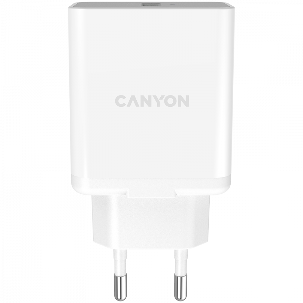 Canyon H 24 weißes 24W QC3.0 USB A Netzladegerät