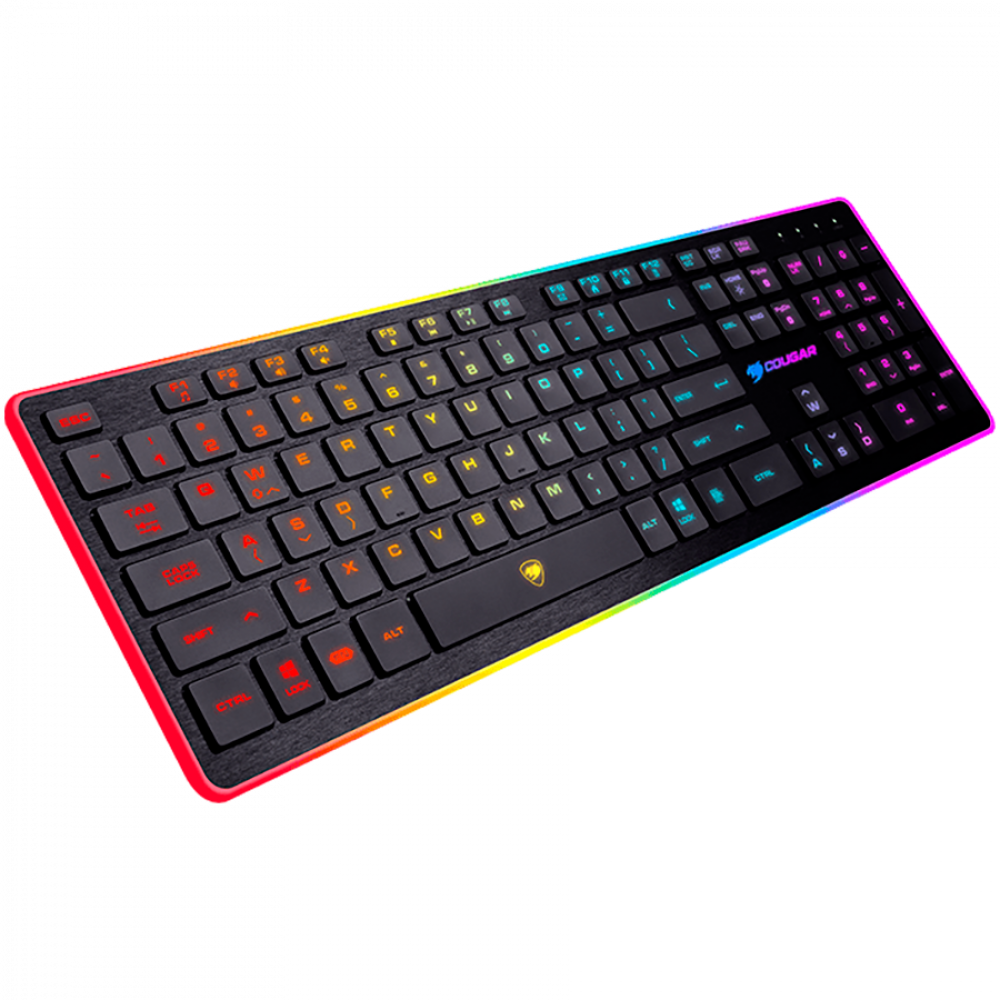 Gaming-Tastatur COUGAR Vantar, kabelgebunden, RGB-Hintergrundbeleuchtung, schwarz