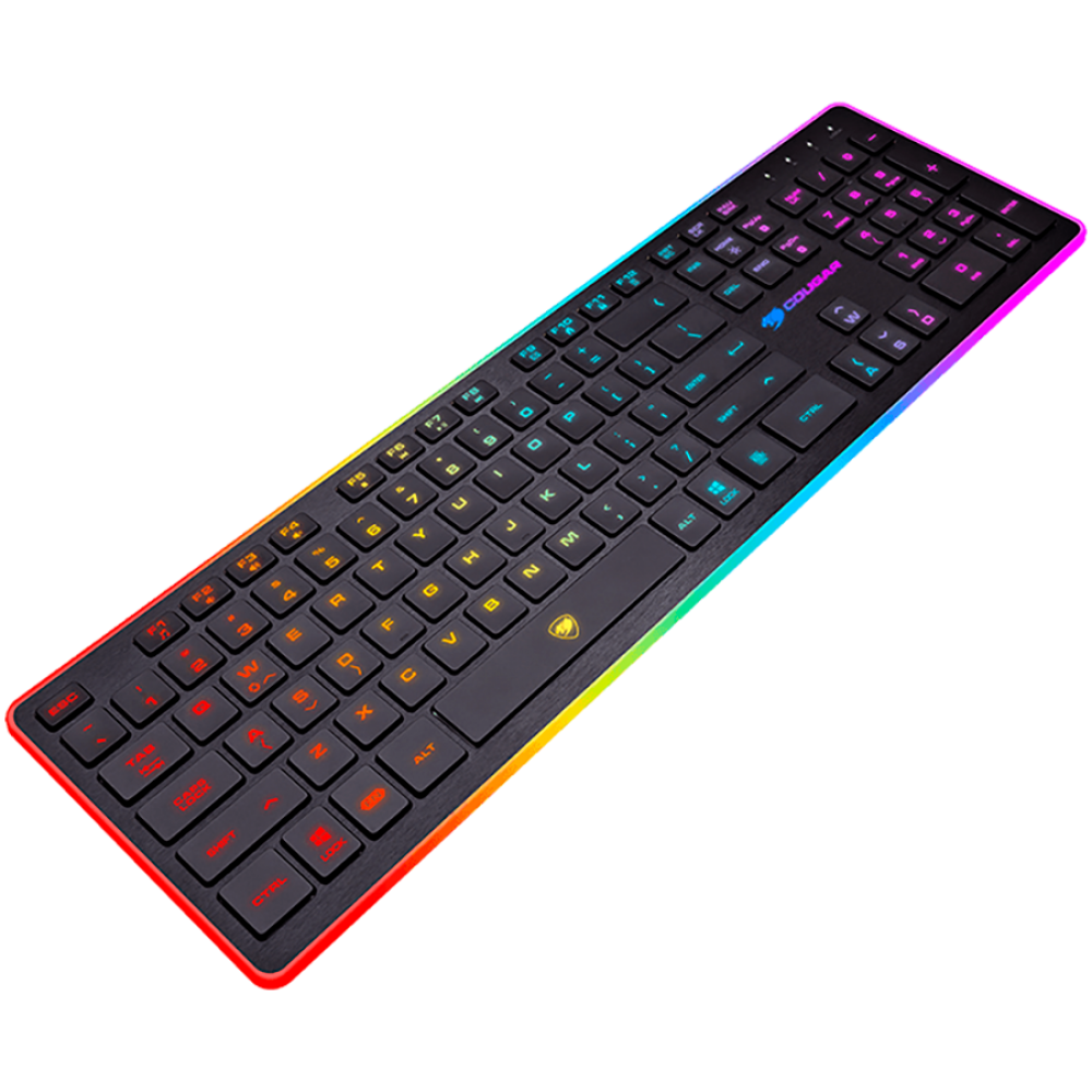 Gaming-Tastatur COUGAR Vantar, kabelgebunden, RGB-Hintergrundbeleuchtung, schwarz