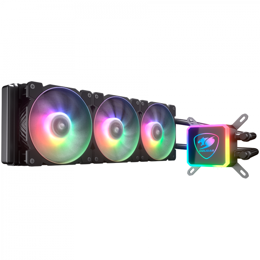 COUGAR Liquid Cooling System with RGB 3 Fans Black