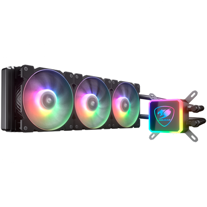 COUGAR Liquid Cooling System with RGB 3 Fans Black