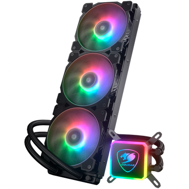 COUGAR Wasserkühlung RGB 3 Lüfter schwarz