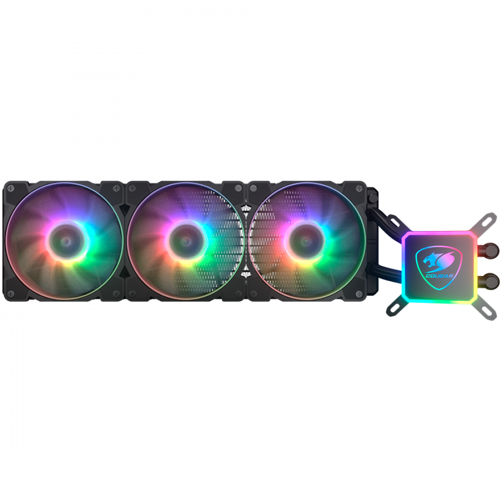 COUGAR Liquid Cooling System with RGB 3 Fans Black