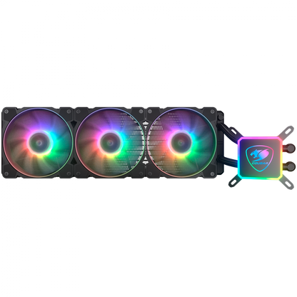 COUGAR Liquid Cooling System with RGB 3 Fans Black
