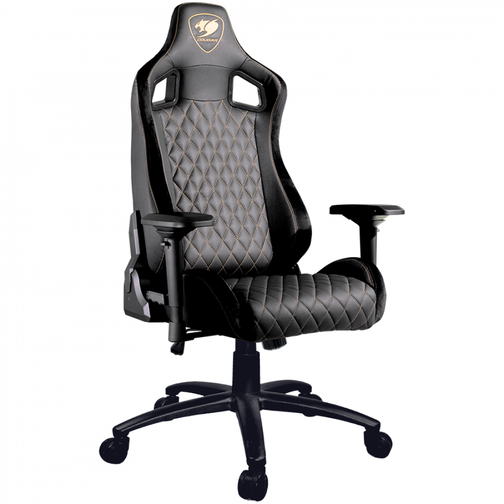 Fotel gamingowy COUGAR Armor S Royal czarny/złoty