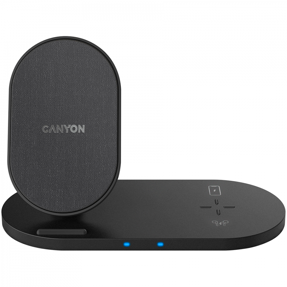 Canyon WS 202 10W 2-in-1 Wireless Charger Black