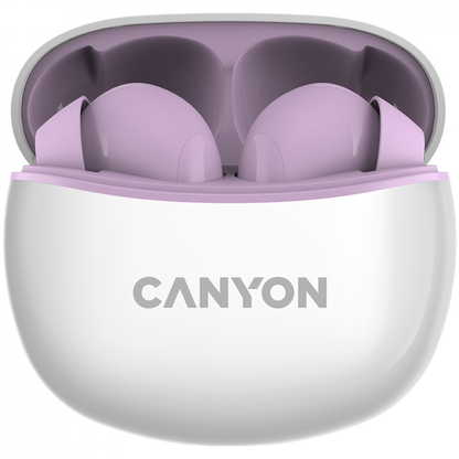 Słuchawki dokanałowe TWS 5 bezprzewodowe Canyon TWS-5 fioletowy