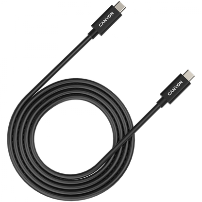 Kabel USB C do USB C 240W 20Gbps 4K 2m Canyon UC 42 czarny