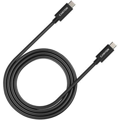 Kabel USB C do USB C 240W 40Gbps 4K 1m Canyon UC 44 czarny