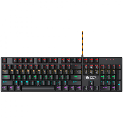 Canyon GK-4 Wired Gaming Keyboard, black