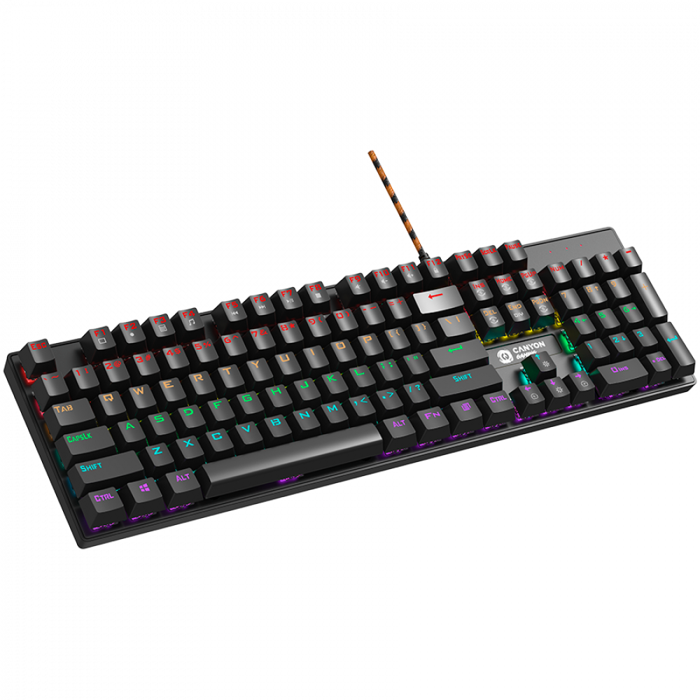 Canyon GK-4 Wired Gaming Keyboard, black