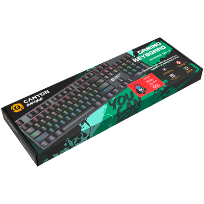 Canyon GK-4 Wired Gaming Keyboard, black