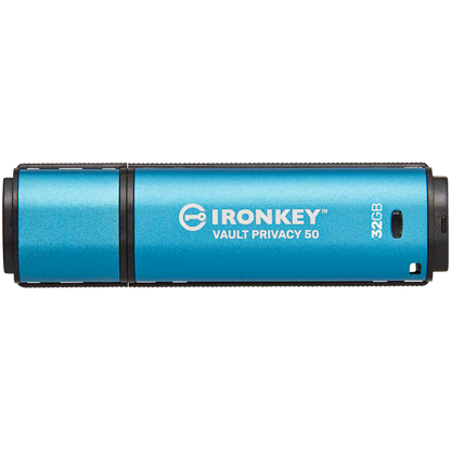 Pendrive KINGSTON IronKey Vault Privacy 50 32 GB USB 3.2 wasserdicht blau