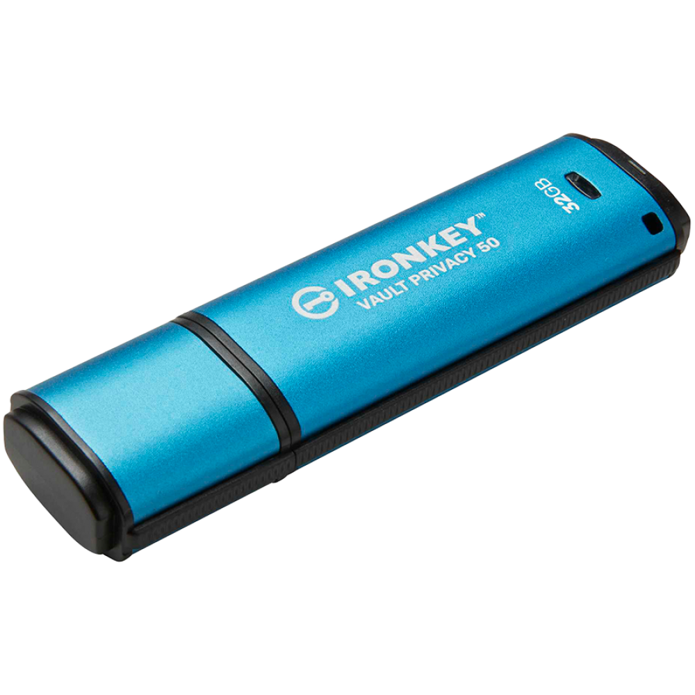 Pendrive KINGSTON IronKey Vault Privacy 50 32 GB USB 3.2 wasserdicht blau