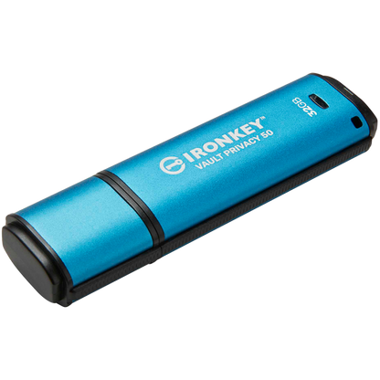 Pendrive KINGSTON IronKey Vault Privacy 50 32 GB USB 3.2 wasserdicht blau