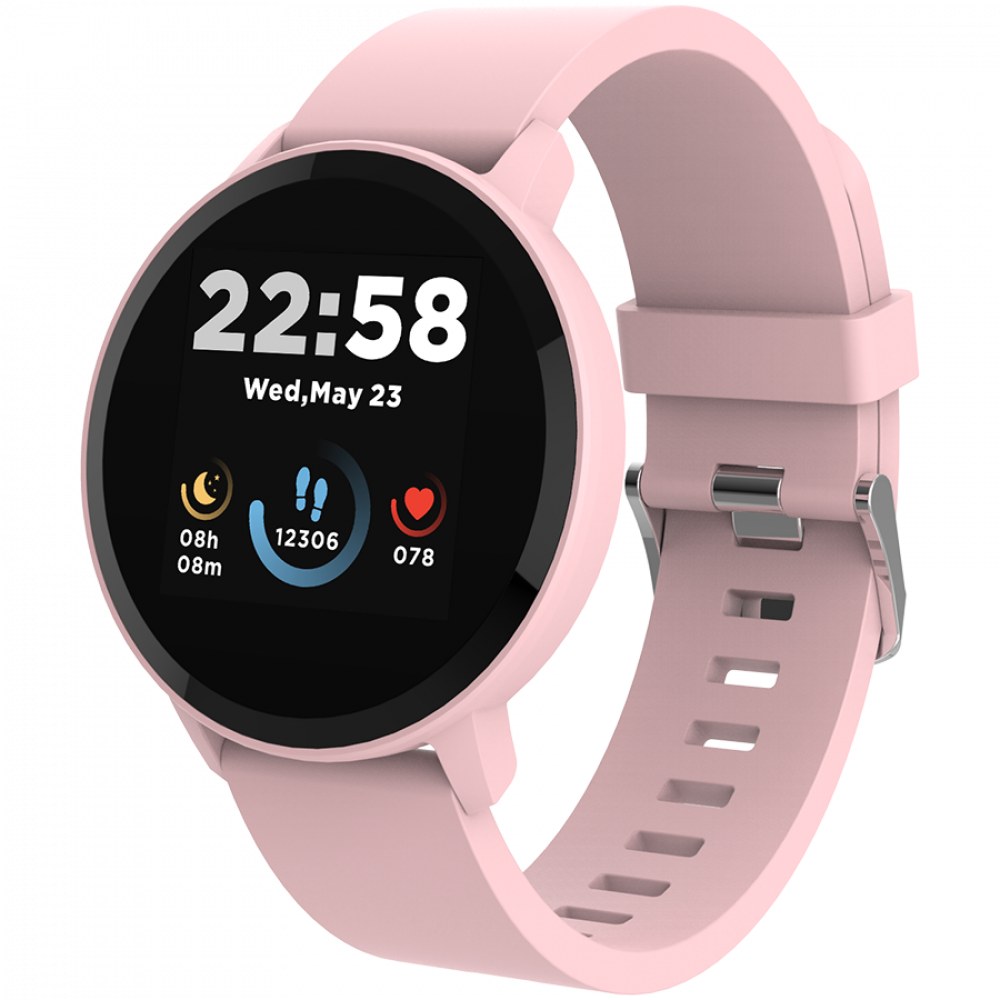 Smartwatch Lollypop mit Gesundheitsfunktionen Canyon SW-63 Pink