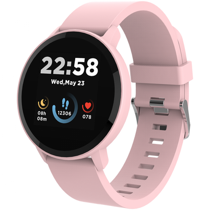 Smartwatch Lollypop mit Gesundheitsfunktionen Canyon SW-63 Pink