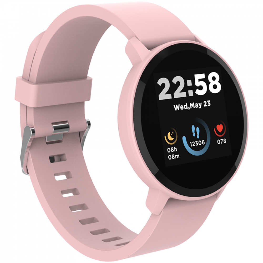 Smartwatch Lollypop mit Gesundheitsfunktionen Canyon SW-63 Pink