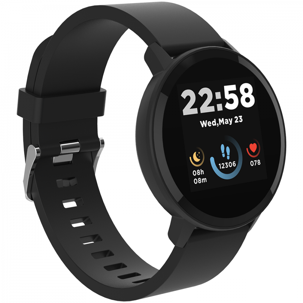 Smartwatch Lollypop mit Gesundheitsfunktionen Canyon SW-63 schwarz