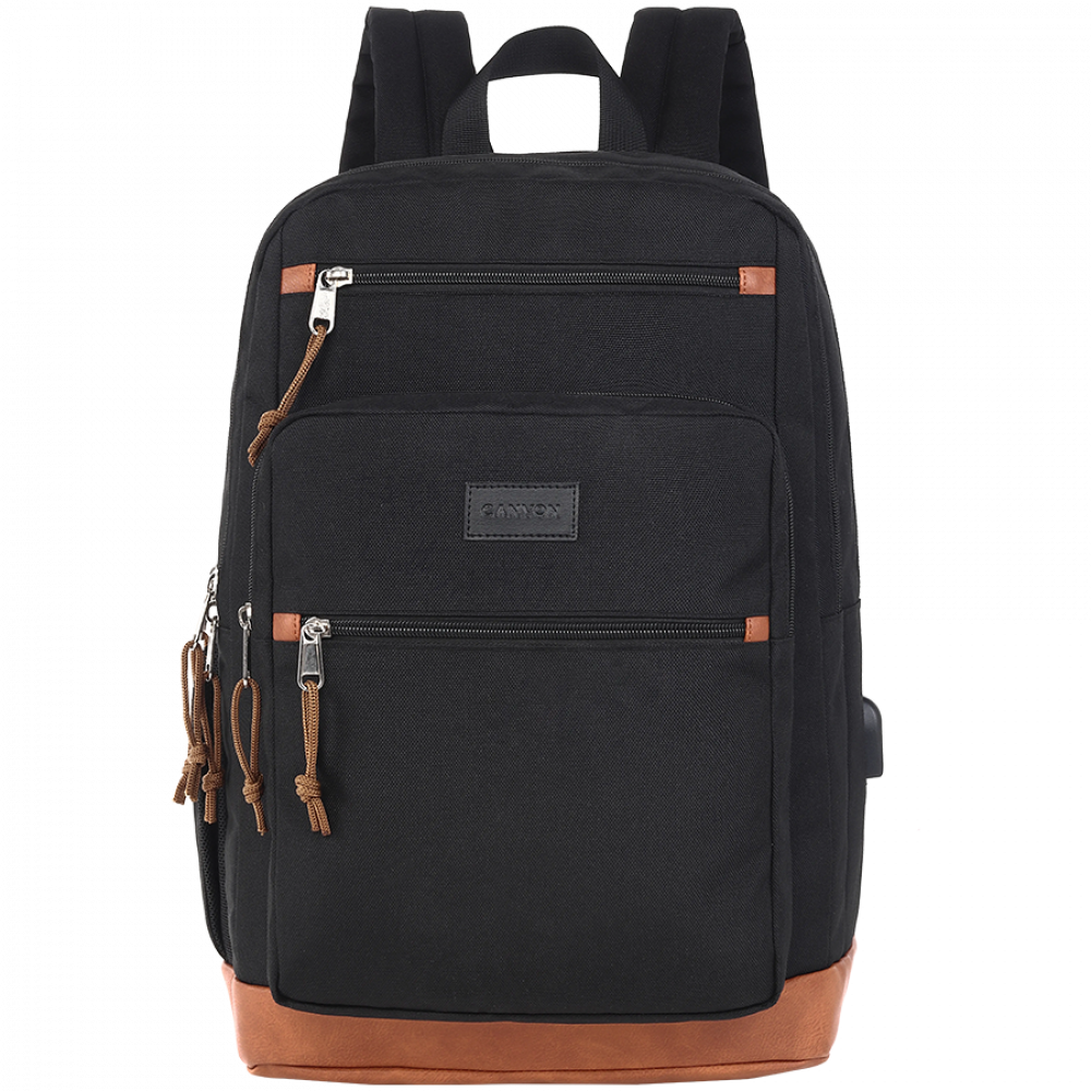 Laptop-Rucksack 22L USB tragbar Canyon BPS-5 schwarz