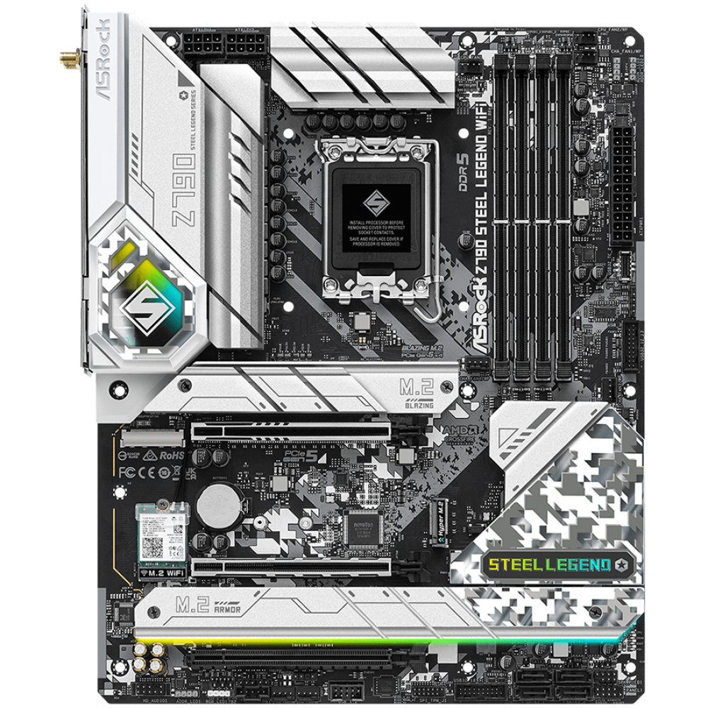 ATX Motherboard ASROCK Z790 Steel Legend WiFi 128GB DDR5 4800MHz