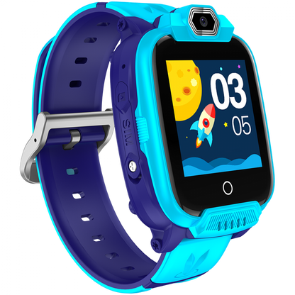 Smartwatch für Kinder 4G GPS mit Kamera SOS Canyon Jondy KW 44 blau