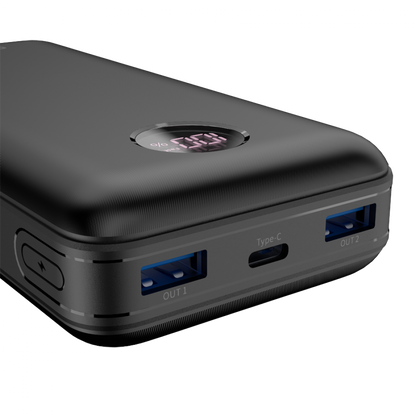 Powerbank 20000 mAh PD 20W QC 3.0 LED Canyon PB 2002 schwarz