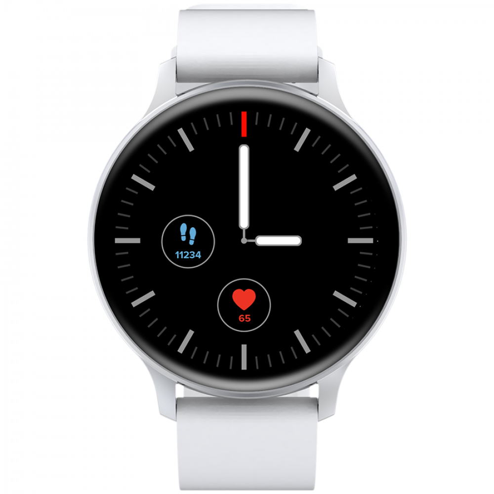 Smartwatch mit Sportfunktionen Canyon SW68 Silber Weiß