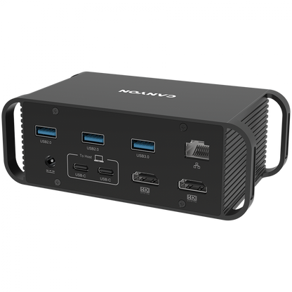 Hub USB C 14 w 1 przenośny Canyon DS 95 szary