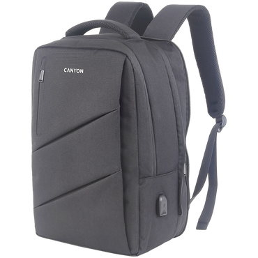 Laptop-Rucksack 15.6'' USB Canyon BPE 5 grau