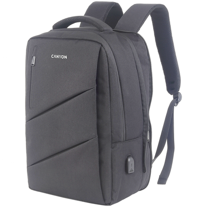 Laptop-Rucksack 15.6'' USB Canyon BPE 5 grau