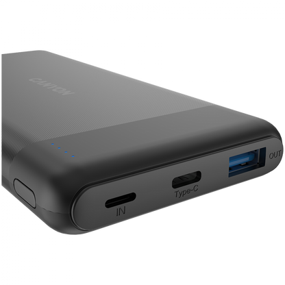 Powerbank 10000 mAh PD 18W QC 3.0 20W Canyon PB 109 schwarz