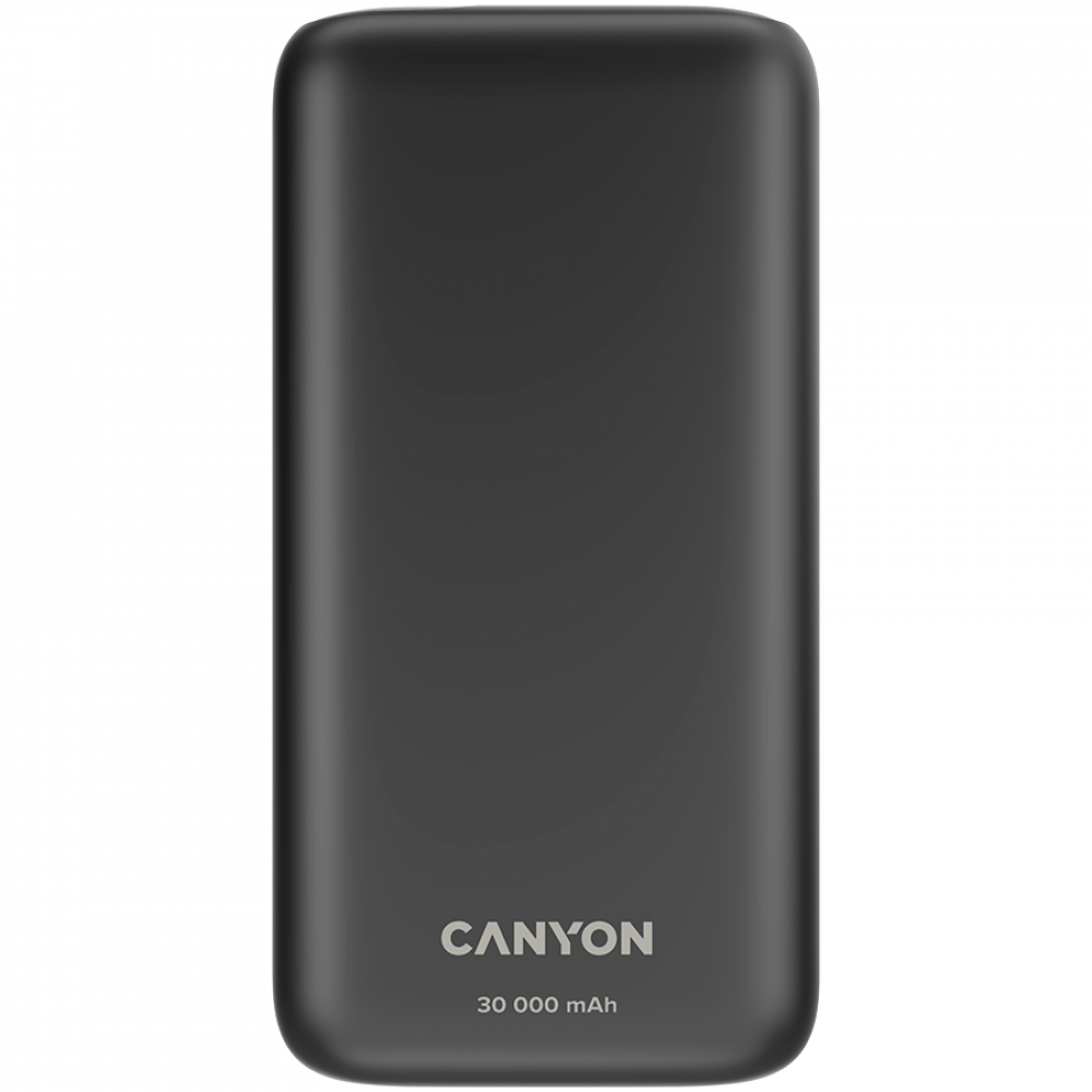 Powerbank 30000 mAh PD 20W QC 3.0 LED Canyon PB 301 schwarz