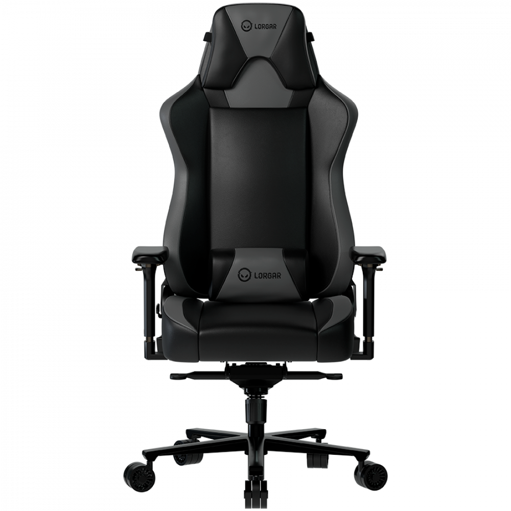 Fotel gamingowy ergonomiczny czarno szary Lorgar Base 311