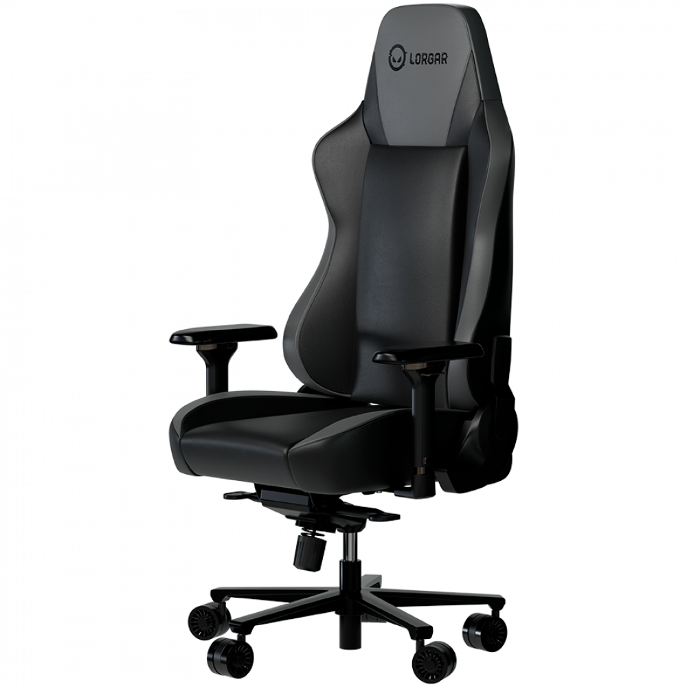 Fotel gamingowy ergonomiczny czarno szary Lorgar Base 311