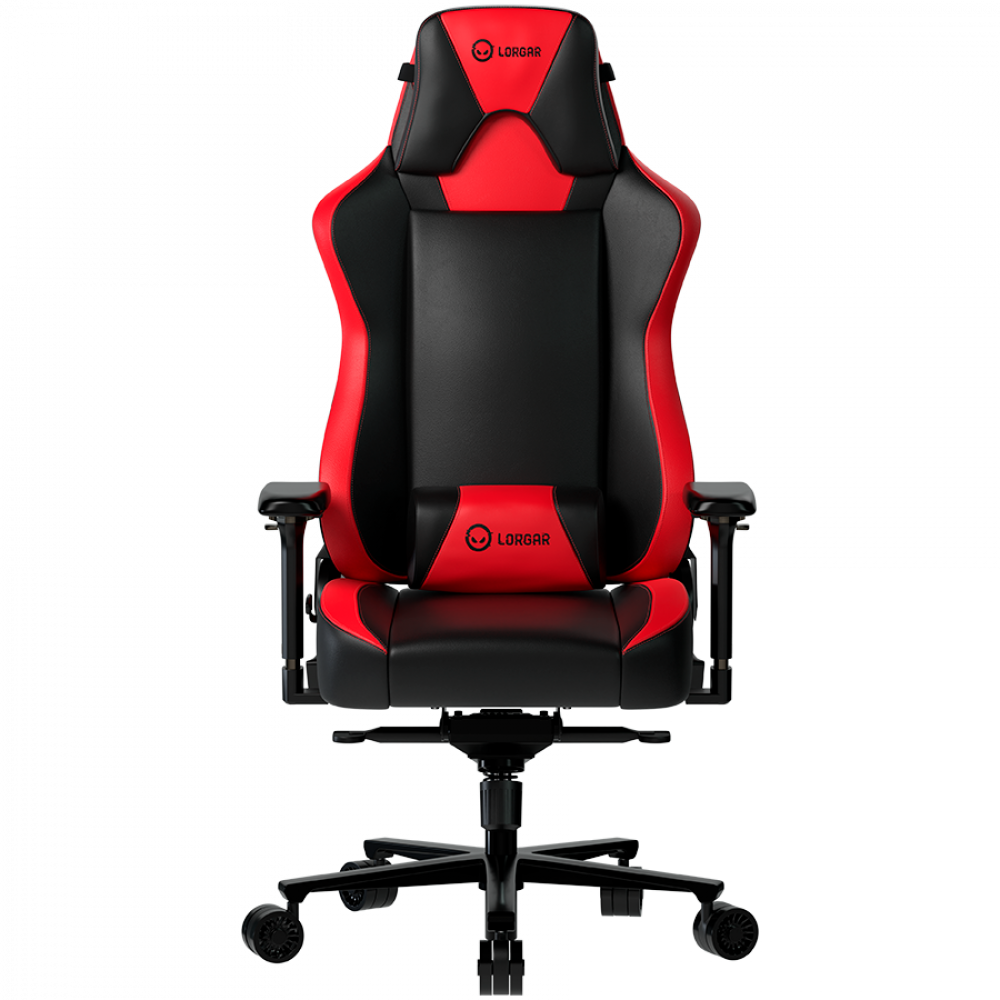 Fotel gamingowy ergonomiczny czarno czerwony Lorgar Base 311