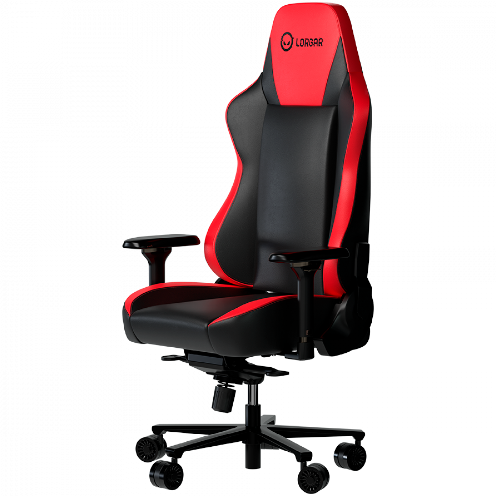 Fotel gamingowy ergonomiczny czarno czerwony Lorgar Base 311
