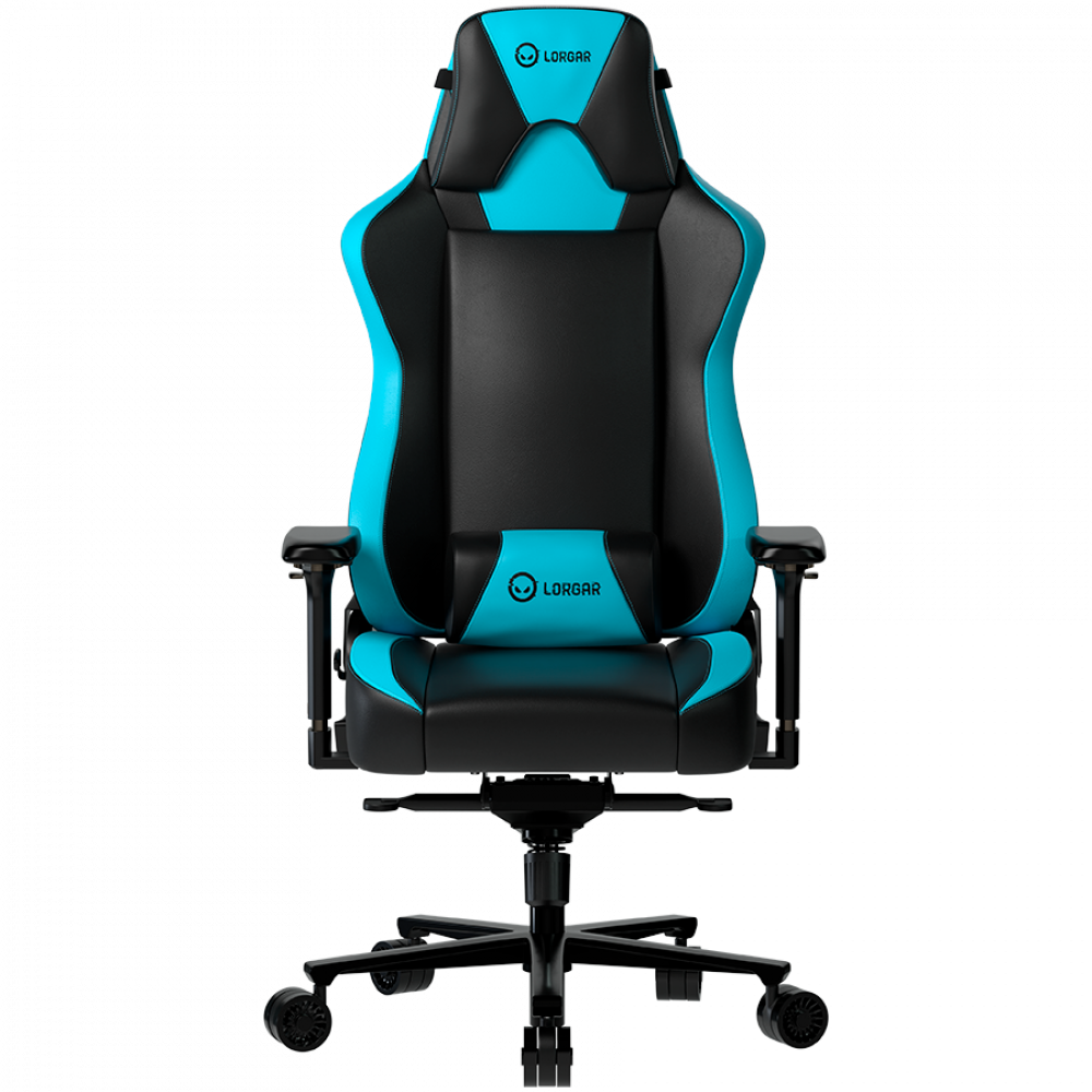 Fotel gamingowy ergonomiczny czarno niebieski Lorgar Base 311