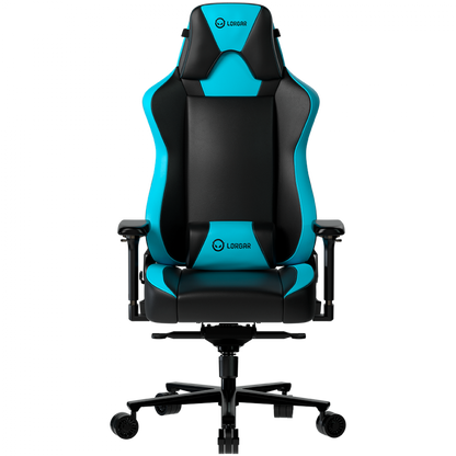 Fotel gamingowy ergonomiczny czarno niebieski Lorgar Base 311