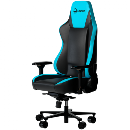 Fotel gamingowy ergonomiczny czarno niebieski Lorgar Base 311