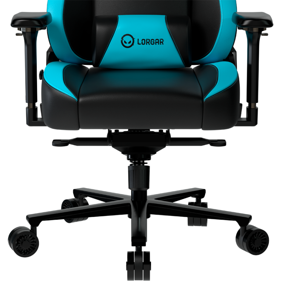 Fotel gamingowy ergonomiczny czarno niebieski Lorgar Base 311