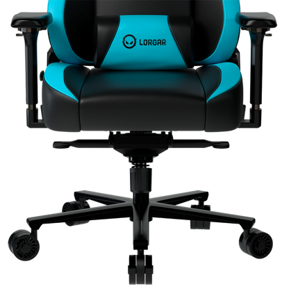 Fotel gamingowy ergonomiczny czarno niebieski Lorgar Base 311