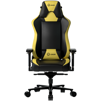 Fotel gamingowy ergonomiczny czarno żółty Lorgar Base 311
