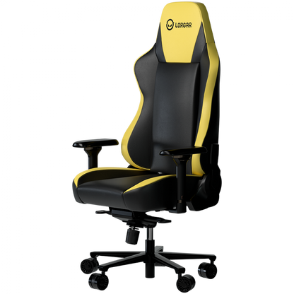 Fotel gamingowy ergonomiczny czarno żółty Lorgar Base 311