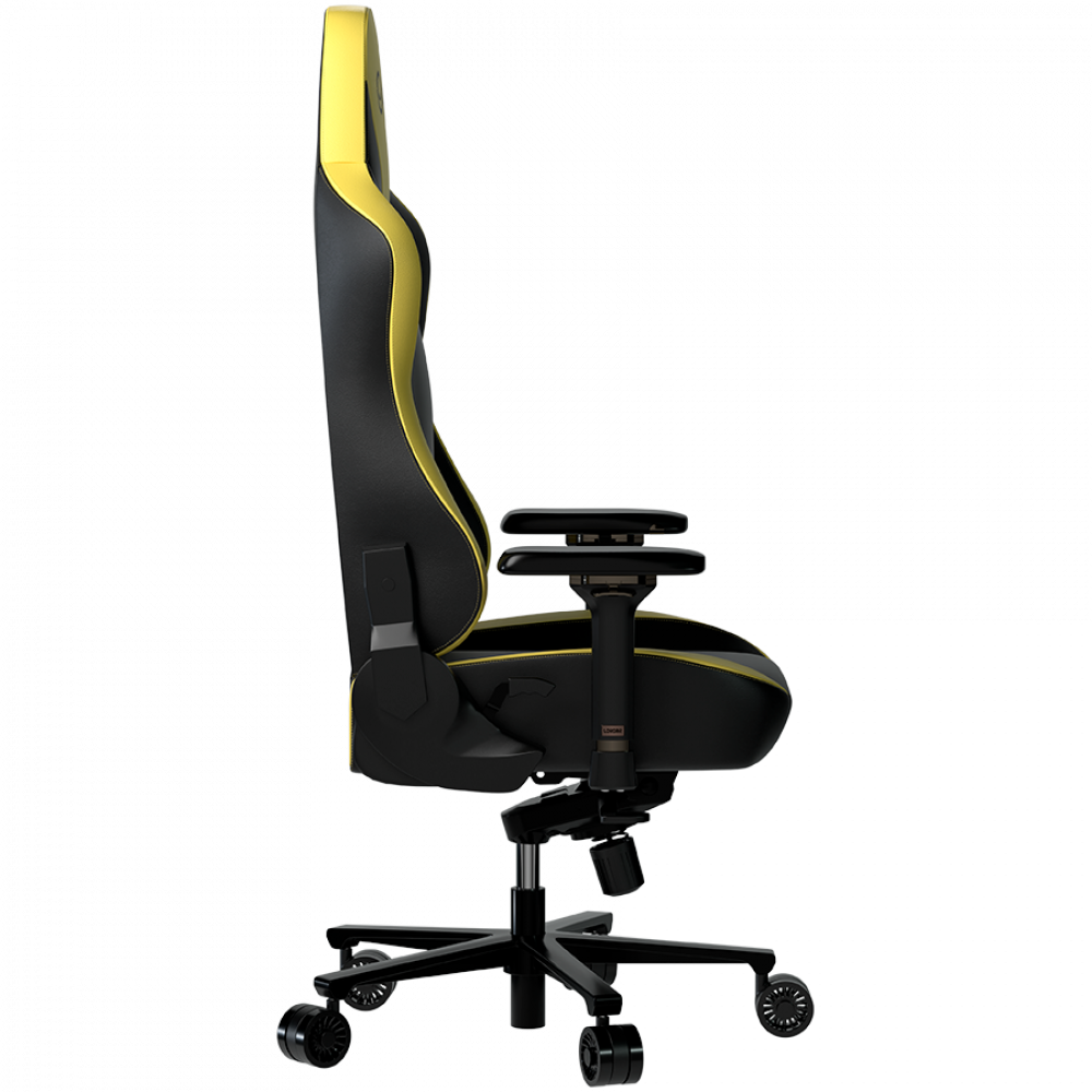 Fotel gamingowy ergonomiczny czarno żółty Lorgar Base 311