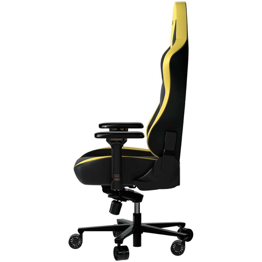 Fotel gamingowy ergonomiczny czarno żółty Lorgar Base 311